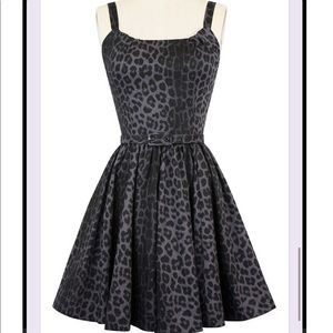 Trashy Dive Annette minidress in Smoke Leopard